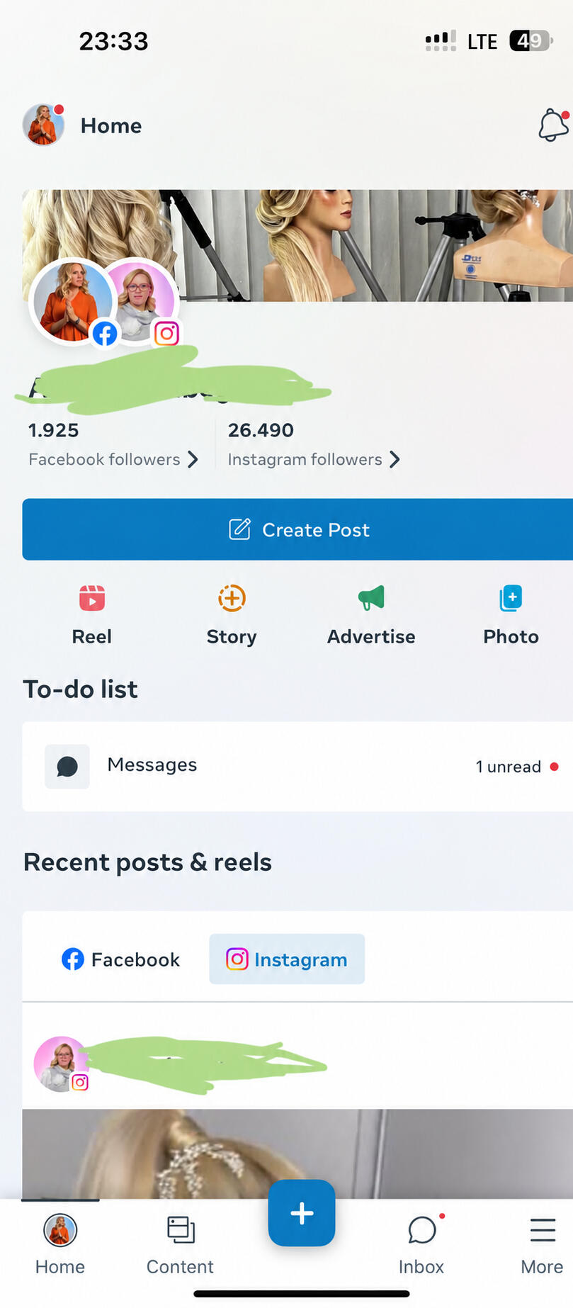 Results within less than 90 days of creating content for client
