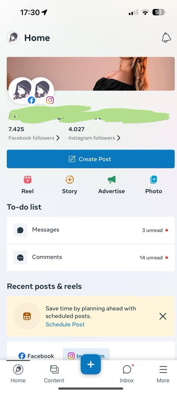 Results within less than 90 days of creating content for client